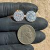 Flower Cluster Round 925 Sterling Silver 4.86 CTW Moissanite Earrings VVS D 15MM