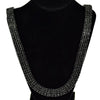 Four Row Black Pharaoh Chain Iced Necklace 30"