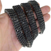 Four Row Black Pharaoh Chain Iced Necklace 30"