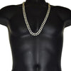 Frosted Glitter Hip Hop Chain Gold Finish Necklace 30"