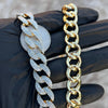 Frosted Glitter Hip Hop Chain Gold Finish Necklace 30"