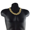 Gold Finish Cuban Links Chain Gold Finish Necklace 25MM Thick 24"