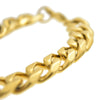 Gold Finish over Stainless Steel Cuban Link Bracelet 13MM  8.5"