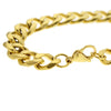 Gold Finish over Stainless Steel Cuban Link Bracelet 13MM  8.5"