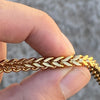 Gold Finish Over Stainless Steel Franco Chain Necklace 36"