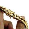 Gold Plated 316L Stainless Steel 24" x 14MM Cuban Chain