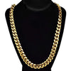 Gold Plated 316L Stainless Steel 24" x 14MM Cuban Chain