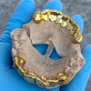 Gold Plated 925 Silver Diamond Dust Diamond-Cut Custom Grillz