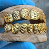 Gold Plated 925 Silver Diamond Dust Diamond-Cut Custom Grillz
