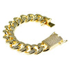 Gold Plated Cuban Bracelet 8" x 20MM