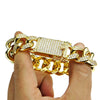 Gold Plated Cuban Bracelet 8" x 20MM