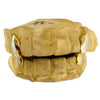 Gold Plated over 925 Silver 2-Tone Diamond Dust Custom Caps Single Grillz