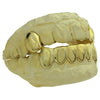 Gold Plated over 925 Silver 2 Top Caps 6 Bottom Teeth Custom Grillz