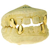 Gold Plated over 925 Silver 4 Custom Vampire Fangs Grillz w/Back Bars