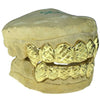 Gold Plated over 925 Silver Diamond-Cut Dust Vampire Fangs Custom Grillz