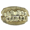 Gold Plated Over 925 Silver Diamond-Dust w/Border Custom Grillz