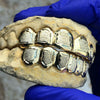 Gold Plated Over 925 Silver Diamond-Dust w/Border Custom Grillz