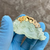 Gold Plated Over 925 Silver Diamond-Dust w/Border Custom Grillz