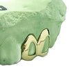 Gold Plated over 925 Silver Double Side Canine Open Face Caps Custom Grillz