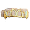 Gold Plated over 925 Silver Four-Open Vampire Fang Custom Grillz