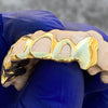 Gold Plated over 925 Silver Four-Open Vampire Fang Custom Grillz