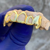 Gold Plated over 925 Silver Four-Open Vampire Fang Custom Grillz