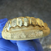 Gold Plated over 925 Silver Full Diamond-Dust Custom Grillz