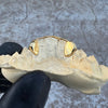 Gold Plated over 925 Sterling Silver Canine Slim Front Bar Custom Grillz