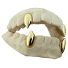 Gold Plated over 925 Sterling Silver Custom Vampire Fangs Grillz