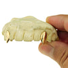 Gold Plated over 925 Sterling Silver Custom Vampire Fangs Grillz