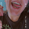 Gold Plated over 925 Sterling Silver Custom Vampire Fangs Grillz