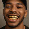 Gold Plated over 925 Sterling Silver Permanent Look Single Caps Custom Grillz