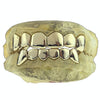 Gold Plated over 925 Sterling Silver Permanent Look Single Caps Custom Grillz