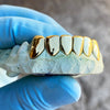 Gold Plated over 925 Sterling Silver Permanent Look Single Caps Custom Grillz