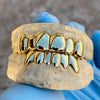 Gold Plated over 925 Sterling Silver Permanent Look Single Caps Custom Grillz