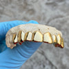 Gold Plated over 925 Sterling Silver Permanent Look Single Caps Custom Grillz