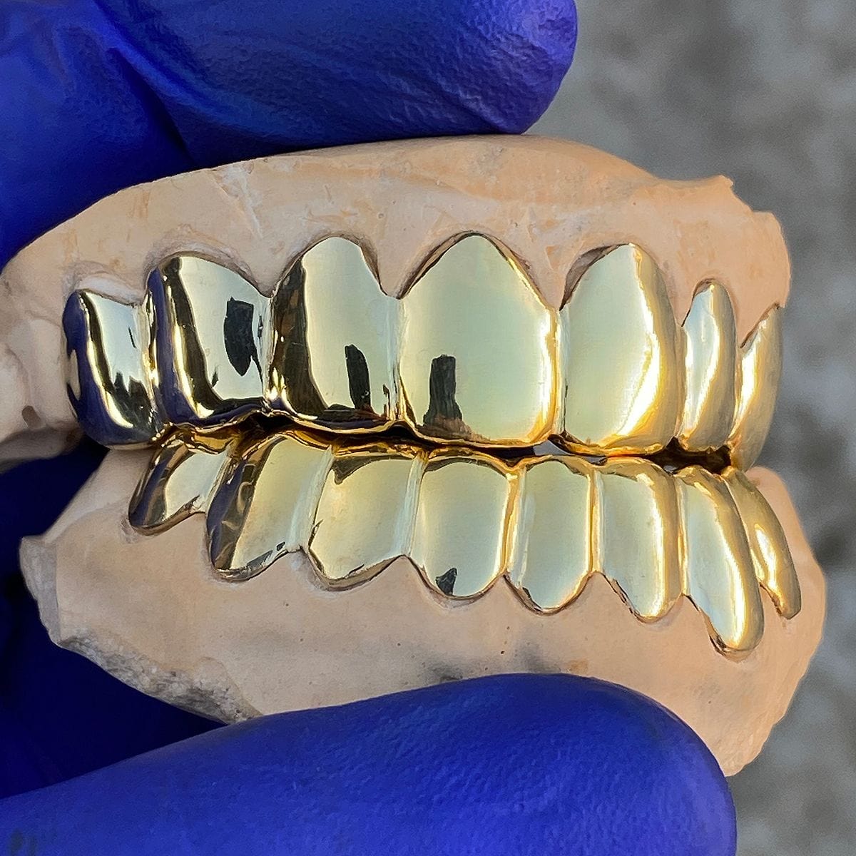 Custom Grillz Gold Plated over 925 Silver Handmade Grillz For Teeth