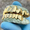 Gold Plated over Solid 925 Sterling Silver Plain Custom Grillz