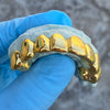 Gold Plated Solid 925 Sterling Silver Permanent Cuts Perm Custom Grillz