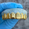 Gold Plated Solid 925 Sterling Silver Permanent Cuts Perm Custom Grillz