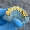 Gold Plated Solid 925 Sterling Silver Permanent Cuts Perm Custom Grillz