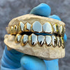 Gold Plated Solid 925 Sterling Silver Permanent Cuts Perm Custom Grillz