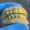 Gold Plated Solid 925 Sterling Silver Permanent Cuts Perm Custom Grillz