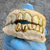 Gold Plated Solid 925 Sterling Silver Permanent Cuts Perm Custom Grillz