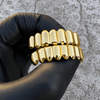 Grillz Set 10 Top Teeth & Ten Bottom Plain 14k Gold Plated