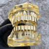 Grillz Set 10 Top Teeth & Ten Bottom Plain 14k Gold Plated