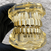 Grillz Set 10 Top Teeth & Ten Bottom Plain 14k Gold Plated