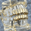 Grillz Set 10 Top Teeth & Ten Bottom Plain 14k Gold Plated