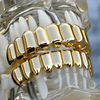 Grillz Set 10 Top Teeth & Ten Bottom Plain 14k Gold Plated