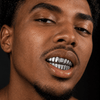 Grillz Set 10 Top Teeth & Ten Bottom Plain Silver Tone Grills